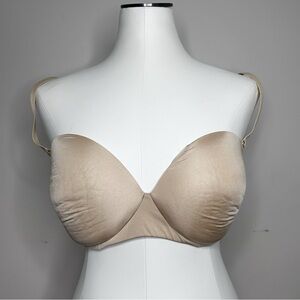 Skims Bra Padded Underwire Convertible Straps Sand Tan Size 34DDD